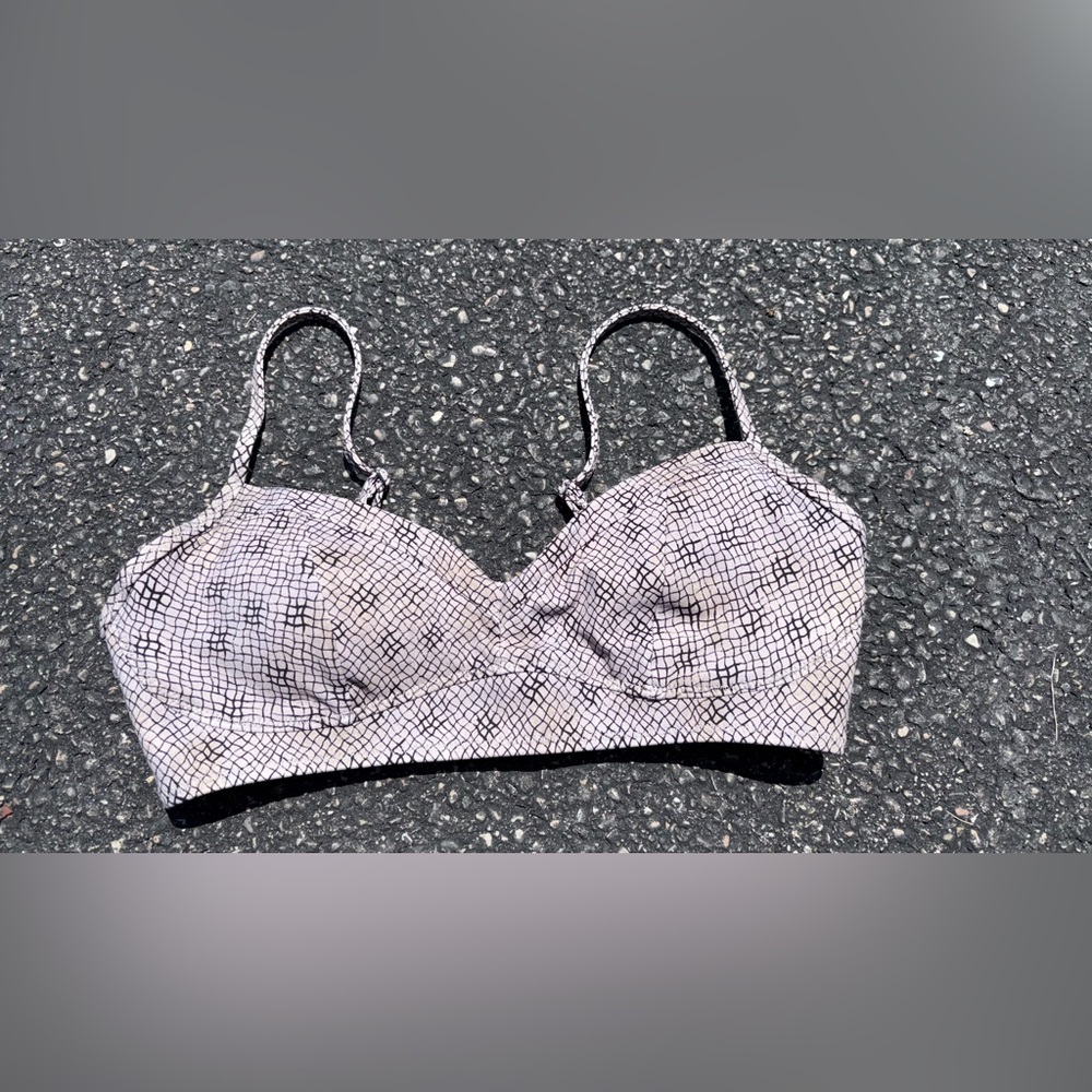 Athleta | Black and Gray | Textured | Wrap Bikini, Swimwear | Size Medium